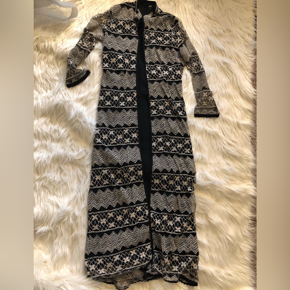 Long lace cover up